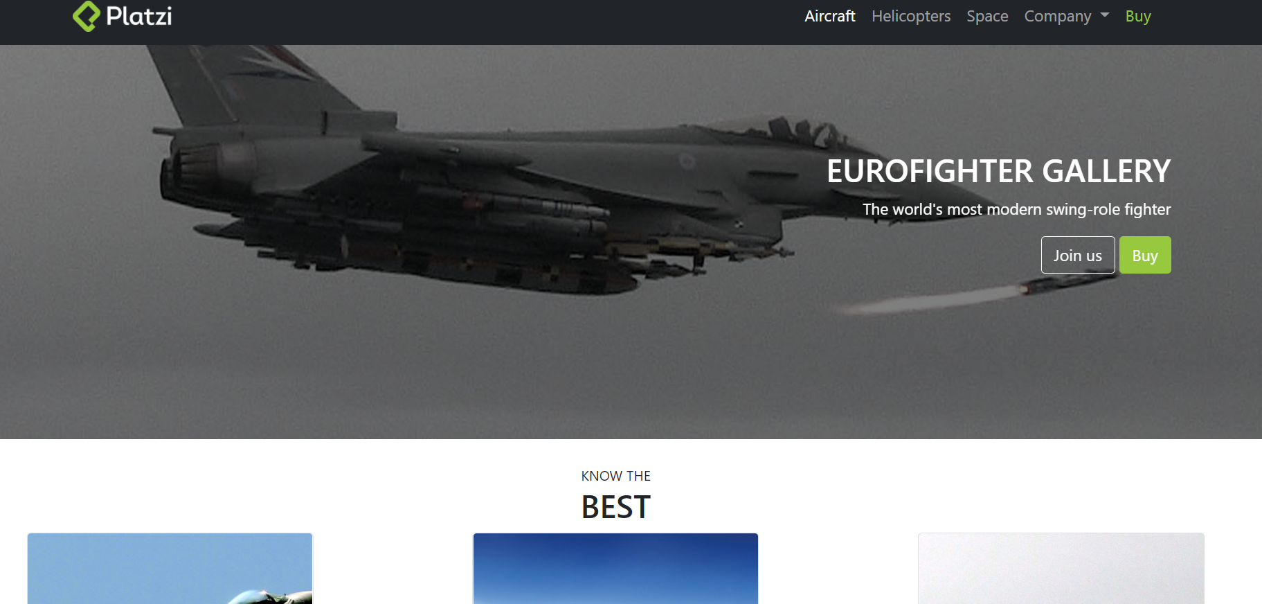 Eurofighter front page